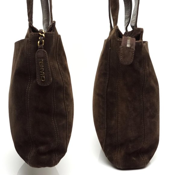 Auth Chanel Shoulder Bag Brown Suede #6573C22 - Picture 14 of 14